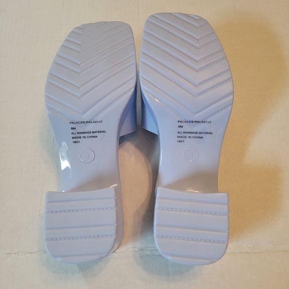 NWOT Madden Girl light blue slip on strap shoes. Size 8 - Picture 4 of 7